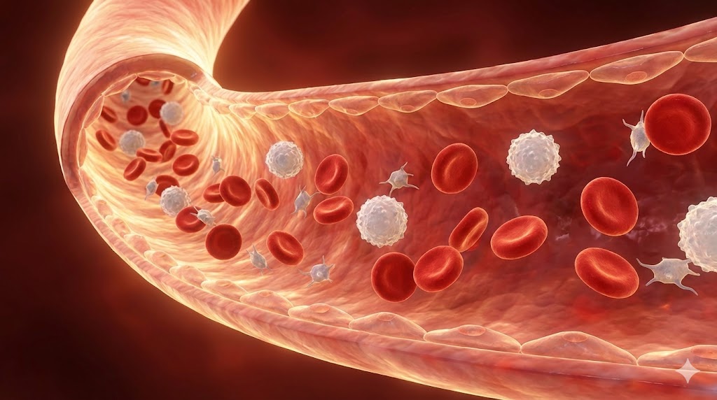 산화질소로 인해 확장된 혈관과 원활한 혈액순환