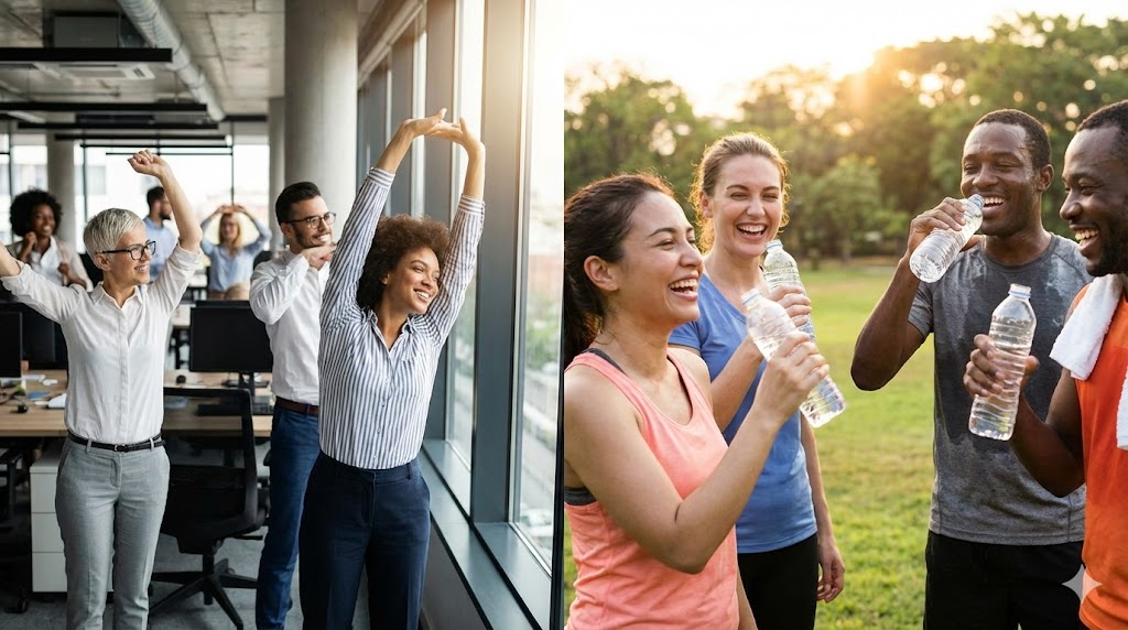 피로가 해소되어 활기찬 모습