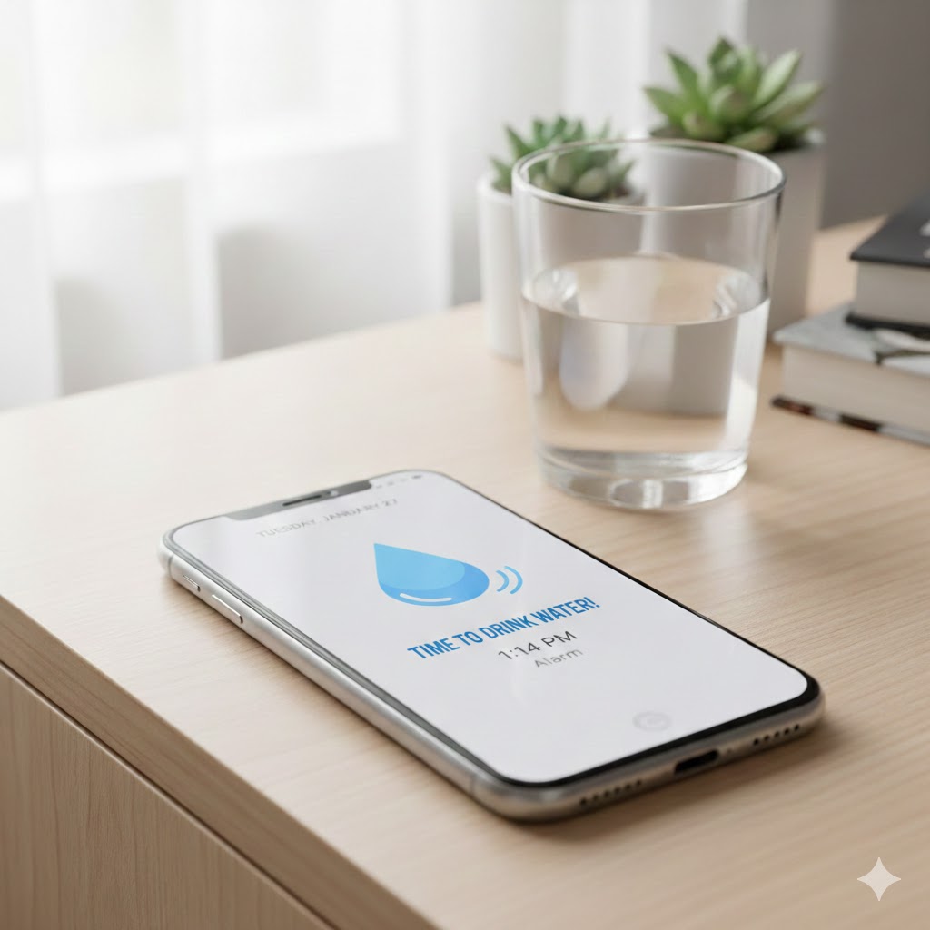 水分補給アプリやリマインダーの活用